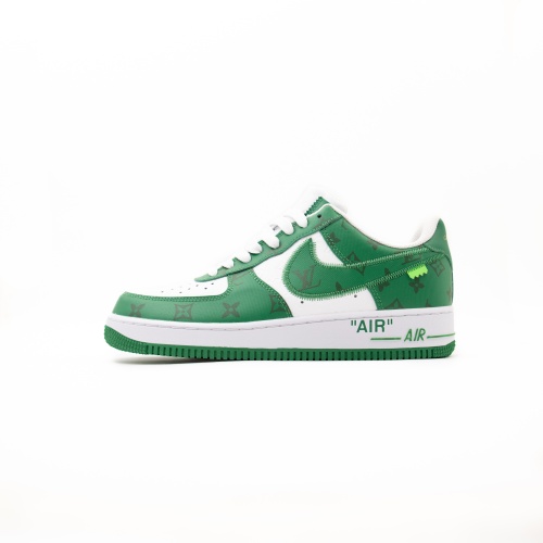 Кроссовки LV x Air Force 1 Low “White/Green” S10017-77