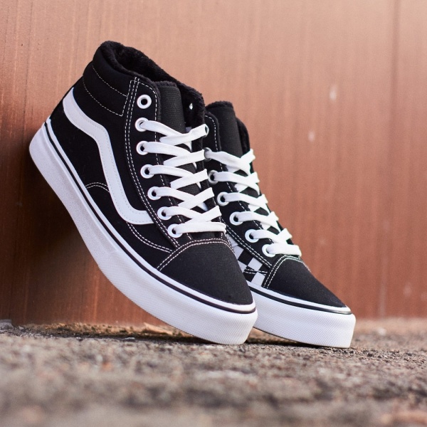 Кеды OS Black White на меху S22006-01