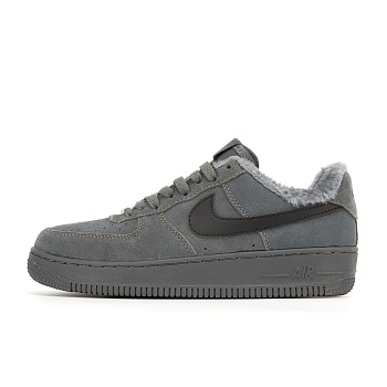 Кроссовки Air Force 1 Low Grey на меху S10023-07