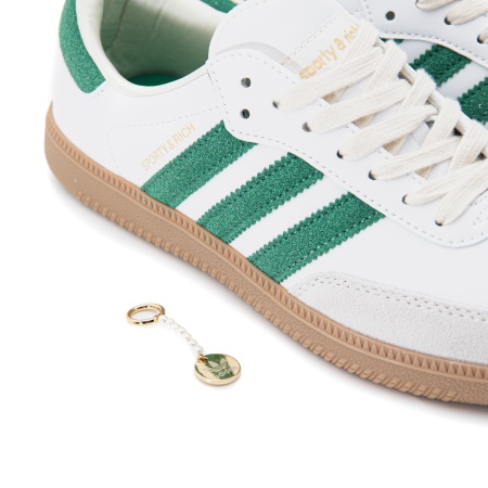 Кроссовки A. Samba 9990 White Green S11926-73