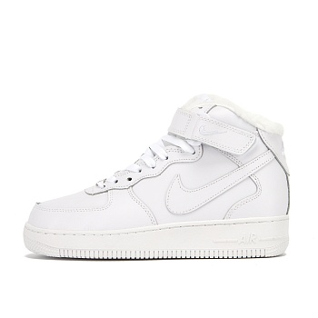 Кроссовки зимние Air Force Mid 1'07 White на меху S10010-04